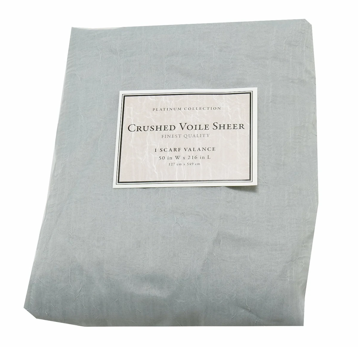 Crushed voile scarf valance deals