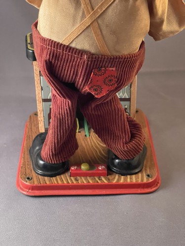 (VTG) 1962 CHARLIE WEAVER BARTENDER BATTERY OP ROSCOE TOYS JAPAN TIN TOY - Picture 5 of 12