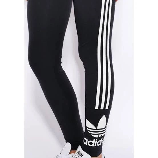 Adidas Originals Trefoil 3 Stripes Women's Leggings AB2067-Black - image 2 of 4