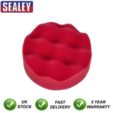 Image of Sealey Hook-and-Loop Buffing & Polishing Foam Head 80 x 25mm Red/Ultra-Soft
