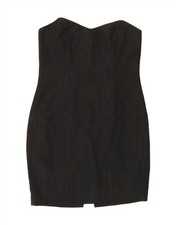 VINTAGE Womens Strapless Dress UK 8 Small Black AT02