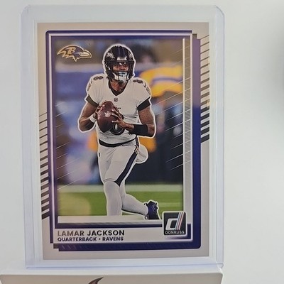 2025 Panini Donruss #102 Lamar Jackson Aqueous Test Baltimore