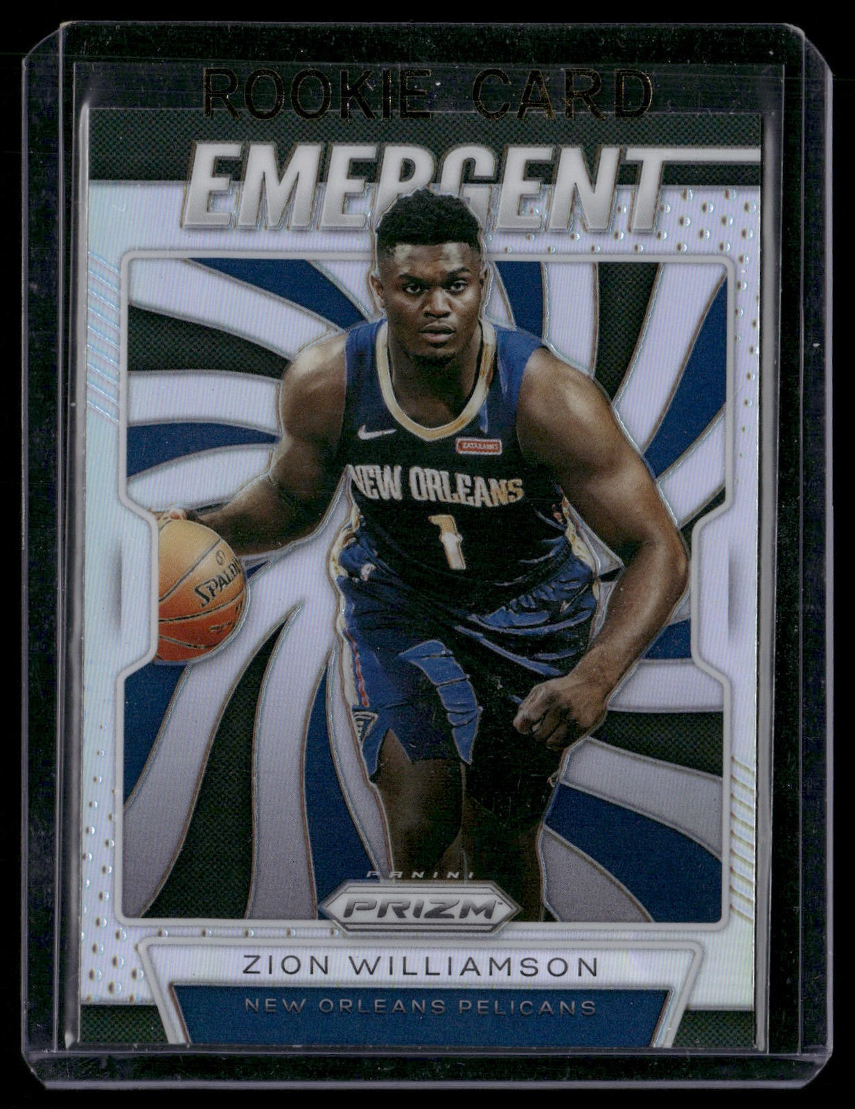 2019-20 Panini Prizm #7 Zion Williamson Emergent Silver