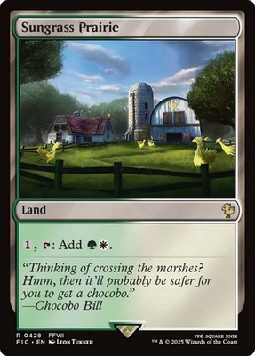 #ad Sungrass Prairie Land NM RARE MTG Commander: Final Fantasy FIC Near Mint Regular $1.29