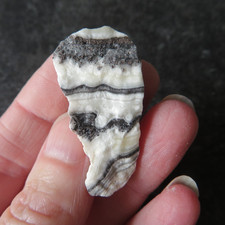 RARE ZEBRA (PHANTOM) CALCITE (7.6 grams / 39 mm) NATURAL (17) 'TRANSFORMATION'