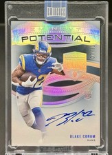 2024 Panini Eminence Blake Corum Rookie On Card Auto /10 Rams Sealed