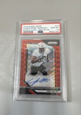 2018 Panini Prizm - Rookie Autographs Chris Herndon IV #RA-CH Red Wave Prizm...