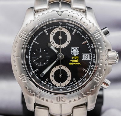 Tag Heuer Link Ayrton Senna Limited Edition 41 mm Black & Yellow Dial CT5114