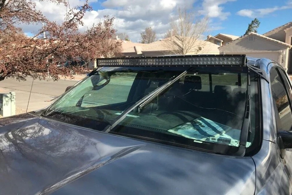 For Toyota Tundra 07-21 Cali Raised LED Roof Mounts for 52" Curved LED Light Bar Foto 4 de 4