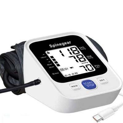 SPINEGEAR Blood Pressure Monitor NHS Accepted BP Machine 42cm Large Cuff &Backlight screen