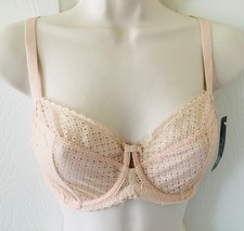 FELINA  Paramour  "Dahlia"  115048  Beige Semi Sheer Lace Bra  36C  NWT