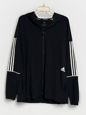 NWOT ADIDAS TRAINING M Primegreen Black 3-White Stripes Track Jacket Black Men