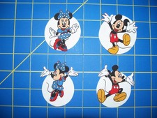 Fabric Iron On Appliques - Mickey Mouse and Minnie Mouse in the Spotlight