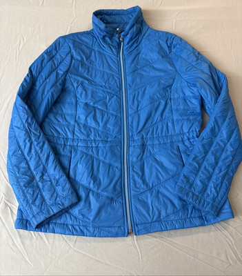 Guess Sky Blue Puffer Jacket Size Women s Large