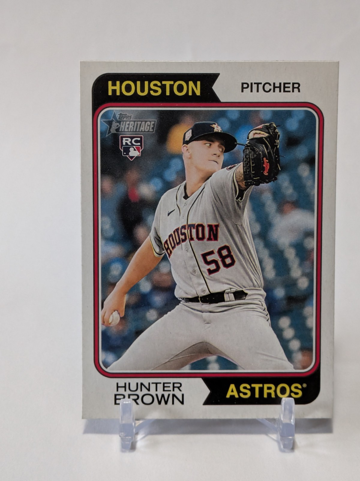 2023 Topps Heritage #316 Hunter Brown RC