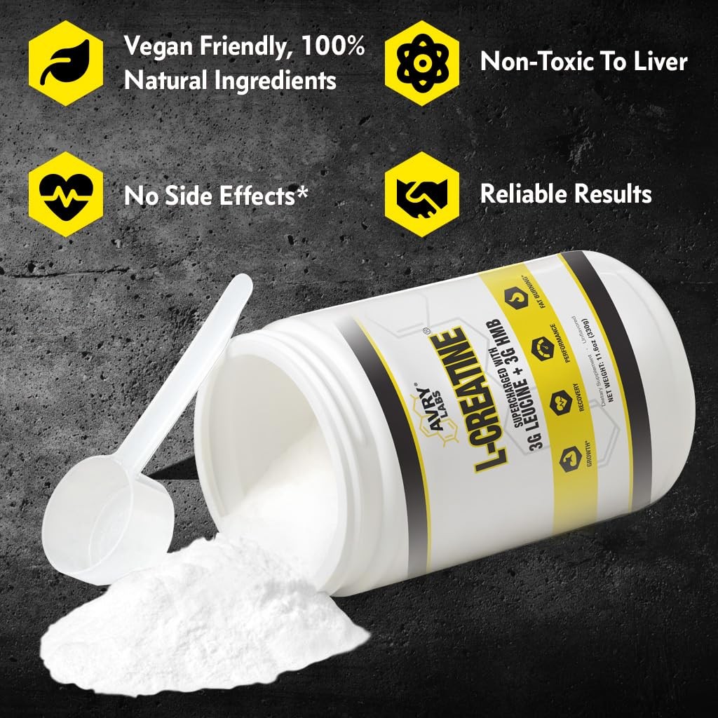 L-CREATINE Supplement: Creatine Monohydrate w/Leucine Amino Acid and HMB – Su L-CREATINE Supplement: Creatine Monohydrate w/Leucine Amino Acid and HMB – Su
