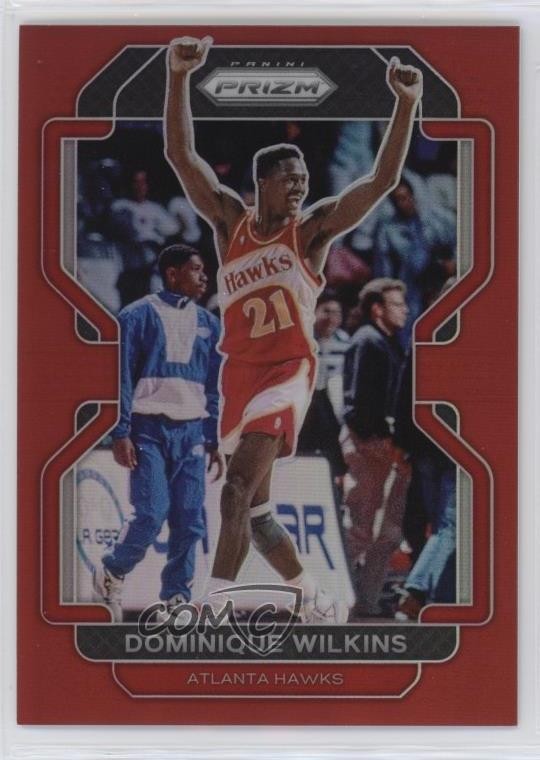 2021-22 Panini Prizm Red Prizm 156/299 Dominique Wilkins #252 HOF 10nx