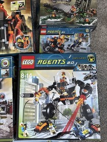 Lego Agents BOX ONLY Lot - 8637, 8636, 8630, 8632, 8971, 8633, 8970, 8967 *READ*