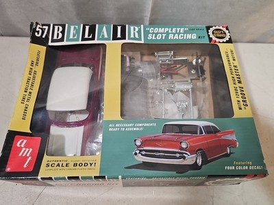 AMT SLOT STARS 1957 CHEVY BELAIR  1/25SCALE SLOT CAR KIT PAINTED COMPLETE IN BOX