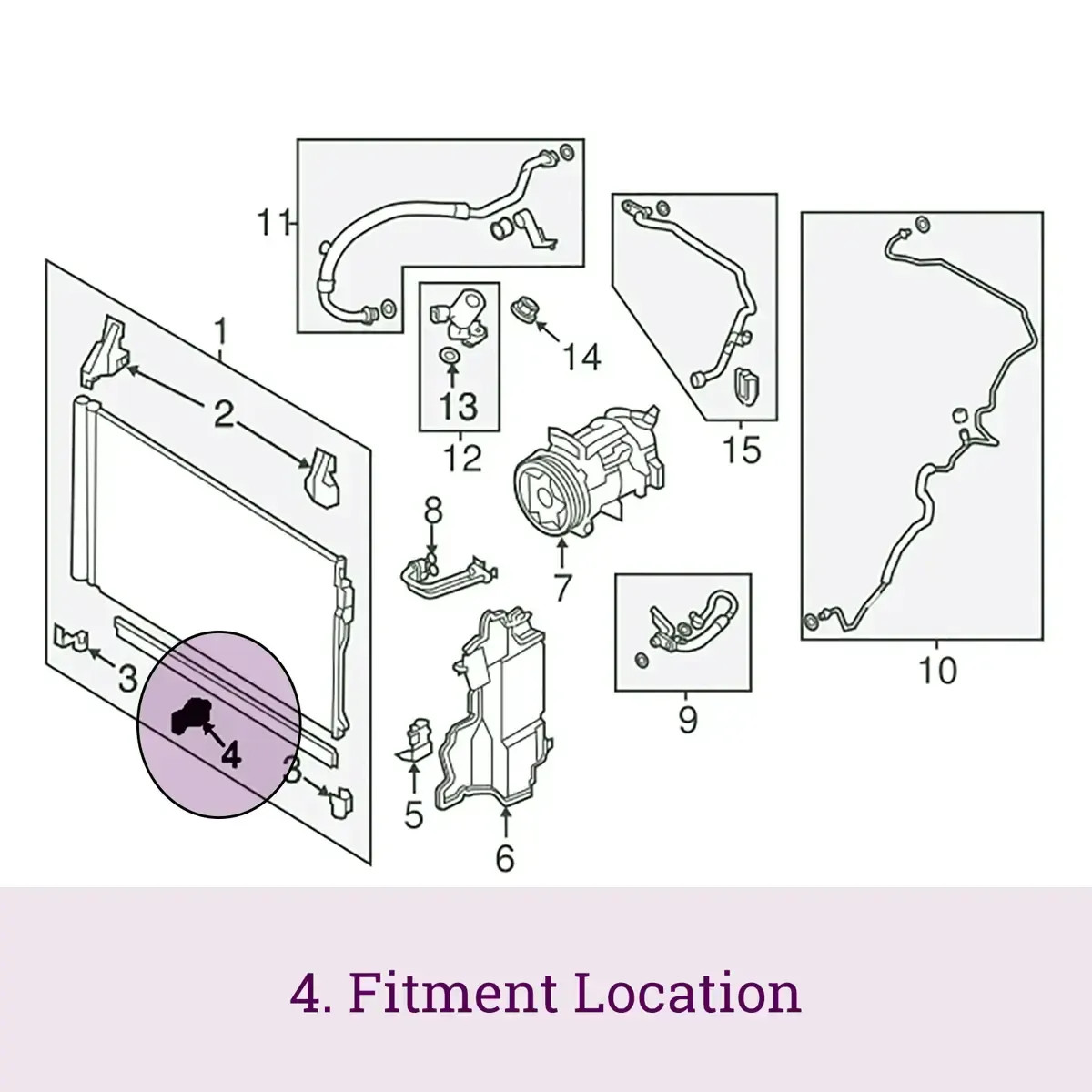 QUARKZMAN Klima Drucksensor Für Mazda 2 2011-2014 - Ersatz Für B01A61503