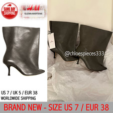EUR 38 US 7 UK 5- NEW BELOW RRP💸 H&M Designer Glenn Marten Heeled Leather Boot