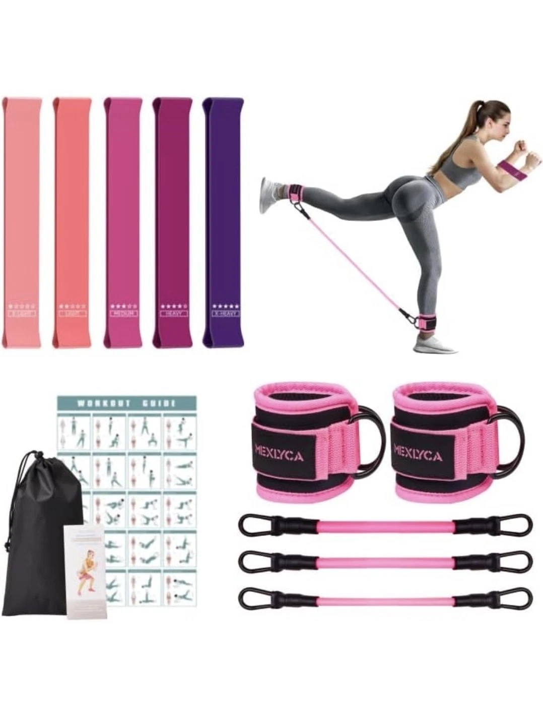 Resistance Bands Set – Resistance Band and Adjustable Ankle Exercise Bands