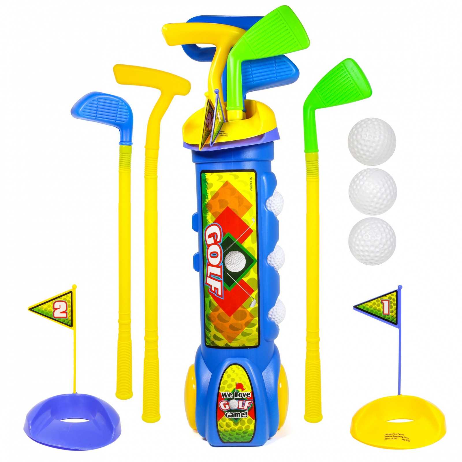 Caddy Set Kids Golf Ages 3 To 8 - Blue