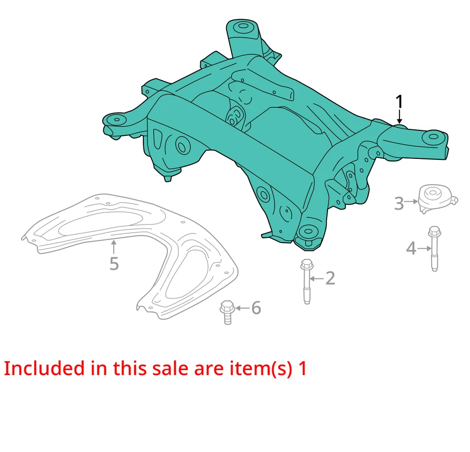 (SOLO RECOGIDA LOCAL) Crossmember/K-Frame trasero se adapta a BMW M6 2032396 12-19 Foto 2 de 3