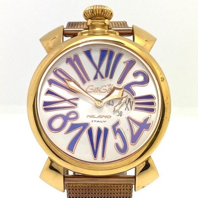 GaGa MILANO Manuare46 Slim 5081 3 Quartz Silver Small Seconds Timepiece
