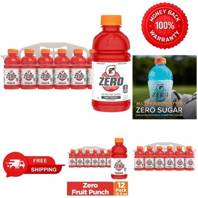 Healthy Thirst Quencher: Zero Sugar Electrolyte Drink, 12 Pack, Fruit Punch