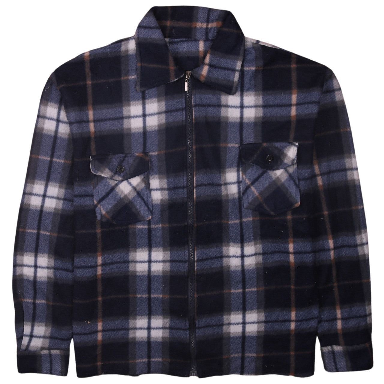 Active Blue Button-Up Mens 2Xl