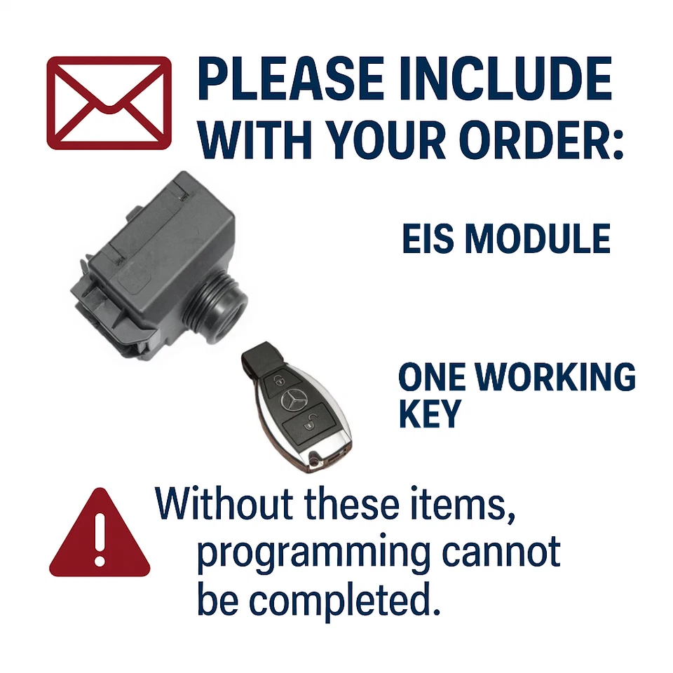Mercedes Steering Lock ESL ELV Emulator Programming W204 W207 W212  + 2nd Key - Image 3 of 4