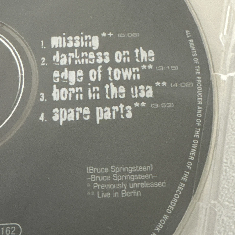 BRUCE SPRINGSTEEN- Missing CD Single IMPORT NEW SEALED - Image 3 of 4