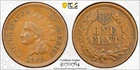 1869 1C Indian Head Penny Cent - PCGS XF45