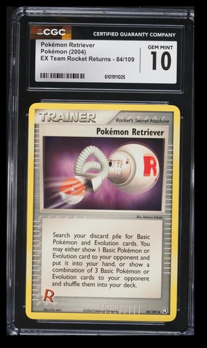 Pokémon Retriever graded CGC 10 for sale on eBay