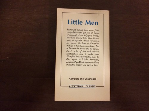 Little Men Louisa May Alcott Watermill Classic Fiction 20th Century - Picture 6 of 6