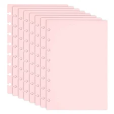 4 Pair Discbound Notebook Cover, Junior Size Planner Cover, Light Pink