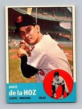 1963 Topps #561 Mike de la Hoz EX-EXMT Vintage High # Baseball Card