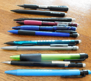 26 726 Vintage Lot Mechanical Pencils with Erasers Promarx Pentel Twist Eraser