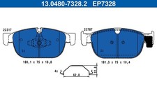 ATE 13.0480-7328.2 Belagsatz für POLESTAR