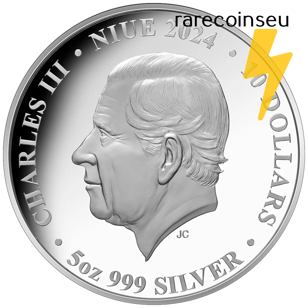 10 Dollar Creatures of the Abyss - Deep Sea Niue Island 5 oz Silver Proof 2024