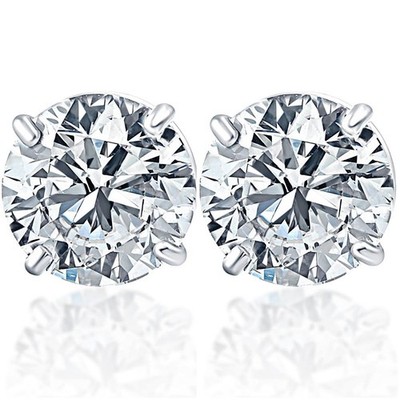 F/VS 1,50Ct TW Diamant Ohrstecker in 14k Weiß- oder Gelbgold Lab Grown