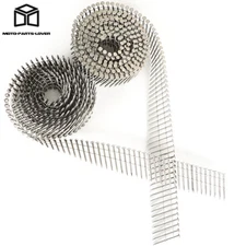 1200Pack 1-1/2 In × .09 In 15 Degree Wire Coil Stainless Steel Siding Nails