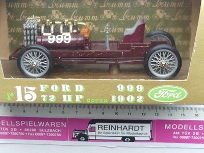 1/43 Brumm Ford 72 HP #999 corsa 1902 r15