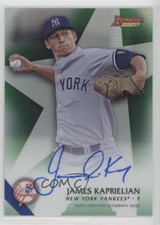 2015 Bowman's Best of Green Refractor 62/99 James Kaprielian #B15-JK Auto i5q