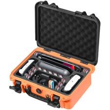 Travel Hard Carrying Case for Switch 2: Deluxe Large, Black Orange