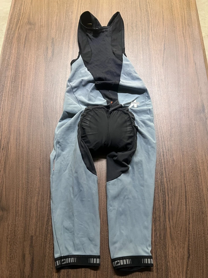 Assos Switzerland Men’s Gray and Black Cycling Bib Pants - Large - Image 4 of 4