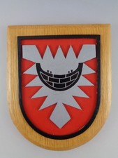 Holz Wandtafel Wandplakette Stadt Kiel Wappen Ostsee ⁦(8934)