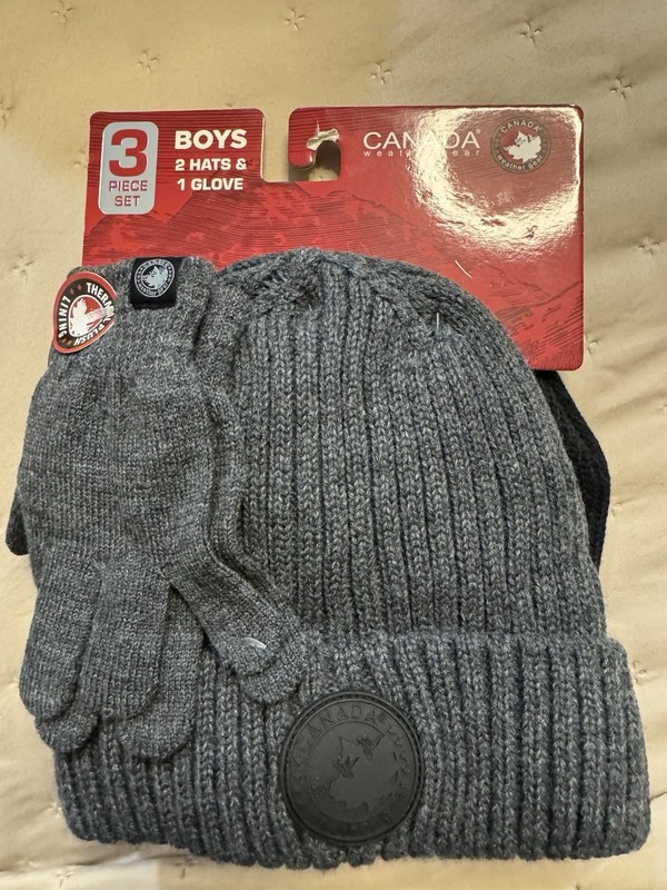 Boy 3 Pice Set Hat & Glove New