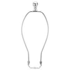 1 Set 10.5 Inch Lamp Harp Kit with Finial Lamp Shade Bracket Holder Chrome